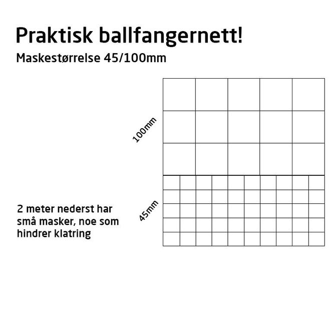 Main Image Ballfangernett 45/100mm maske
