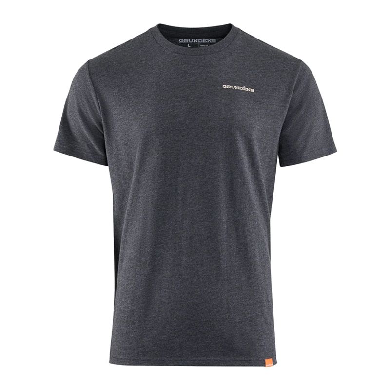 Grundens Dead Reckoning SS T-Shirt Heather Charcoal