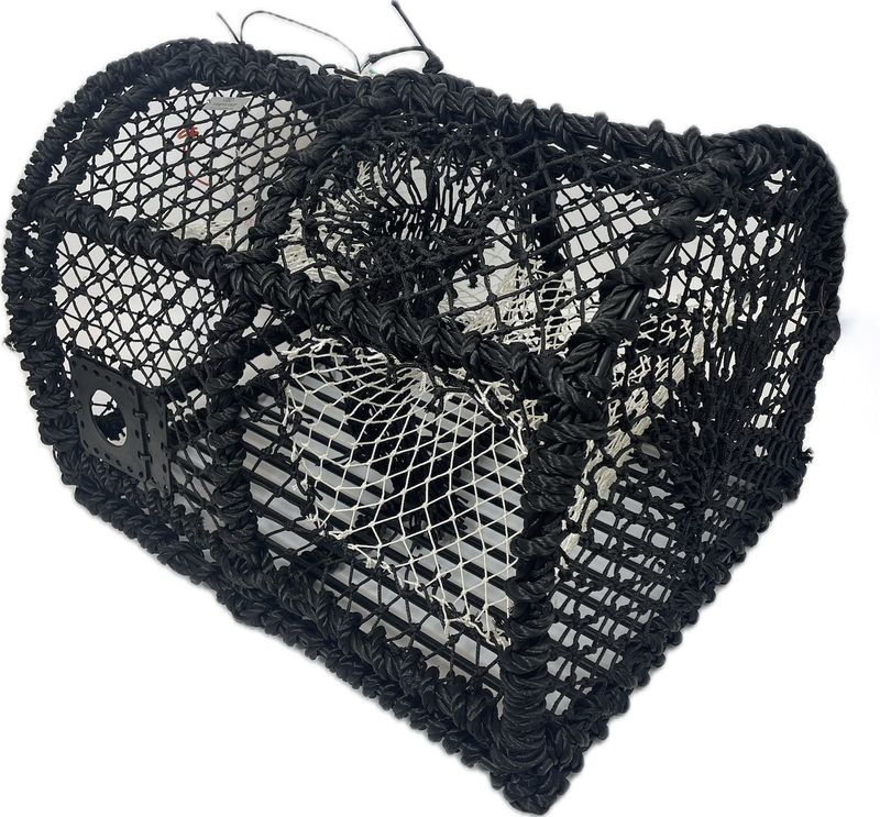 Crab Trap with Curved Top and Galvanized Frame