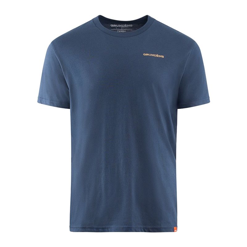 Grundens Tuna Tailscape SS T-shirt Dark Navy